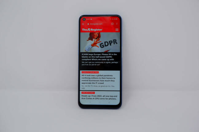 RealMe 7 reg display