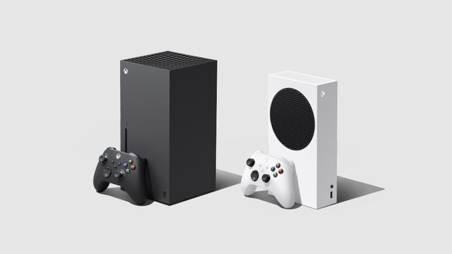 Xbox Series X (left) and Series S