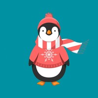 Christmas penguin