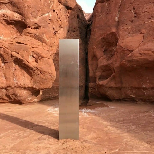 Utah Monolith. Credit: Utah Department of Public Safety