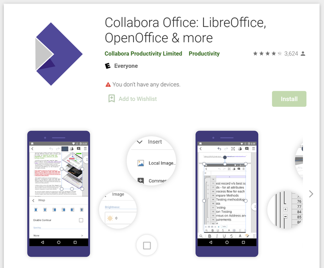 There are versions of LibreOffice for iOS and Android, co-branded Collabora, but they need work