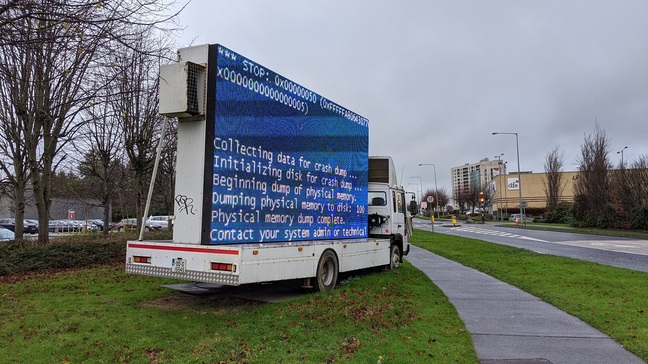 Windows-powered mobile billboard dead in Ireland