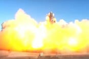 SpaceX Starship landing test explosion
