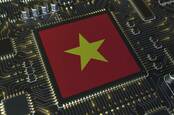Vietnam flag on chip