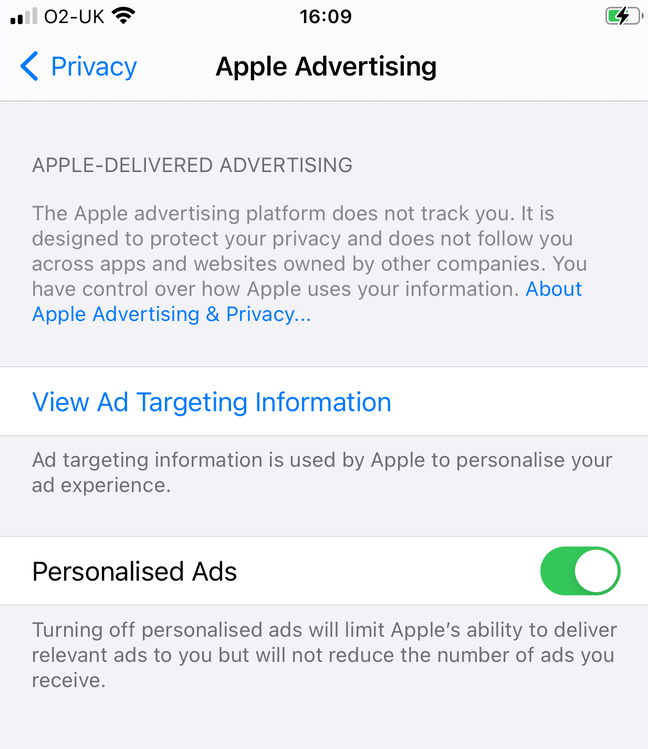 Apple's advertising policy