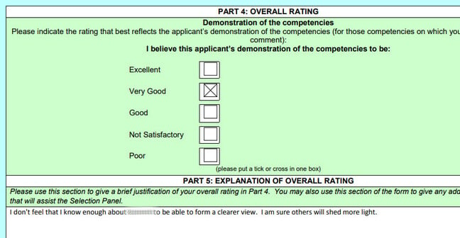 The QC Appointments panel's supposedly private feedback proformas, as well as internal emails, were published on the blob for anyone to read at their leisure