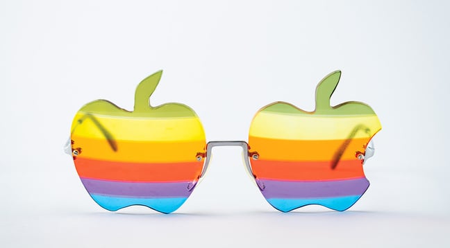 Woz's custom-made Apple shades