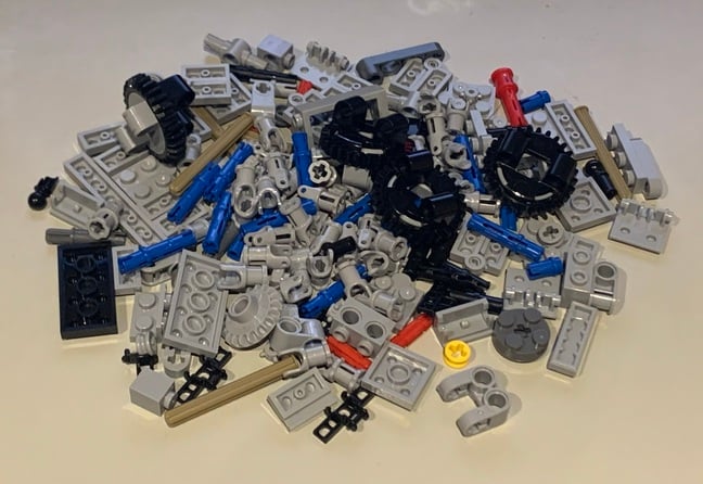 Lego brick pile