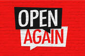 Open again sign