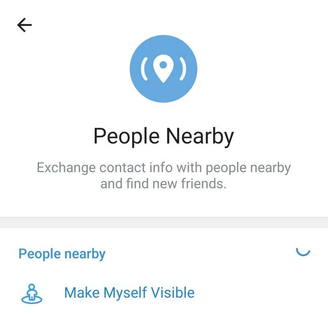 The Make myself visible option might be less popular if it said Share my address with strangers