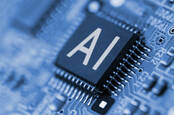 Illustration of an AI accelerator chip