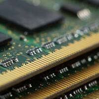 Texture of four random access memories for servers. macro