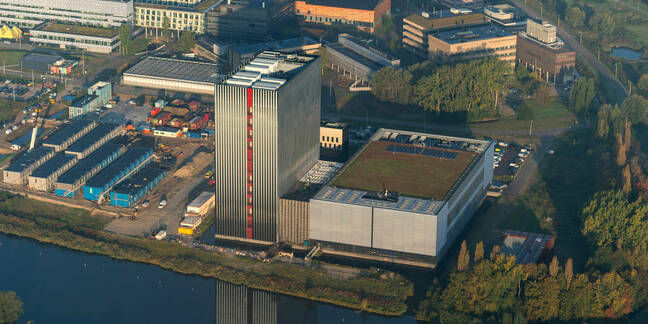 Aerial view of Equinix's data centre in Amsterdam, the Netherlands