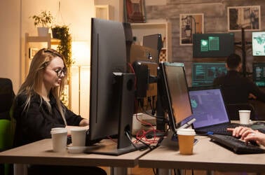 What actual hackers look like: People sitting at their computers