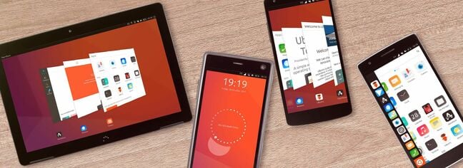 Ubuntu Touch running on a range of devices