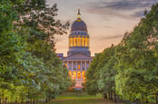 The Maine State House in Augusta, Maine, USA.