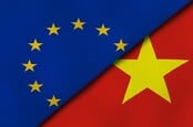 Flags of EU and vietnam