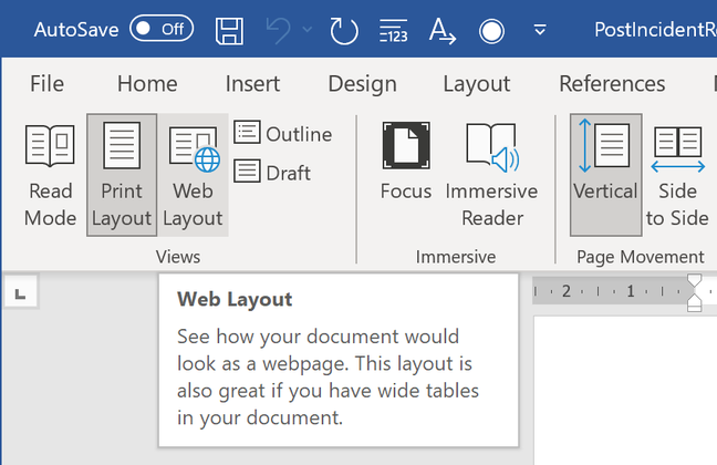 Word Web Layout, using for viewing or authoring HTML content, is a critical component in Outlook