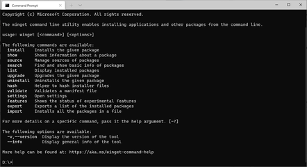 The Windows Package Manager has a number of arguments through which users can inspect what is installed as well as adding, removing or updating applications.