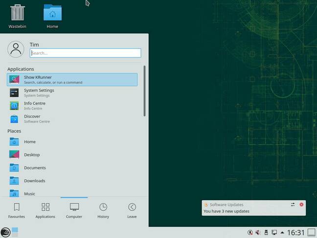 openSUSE Leap 15.3 with KDE Plasma