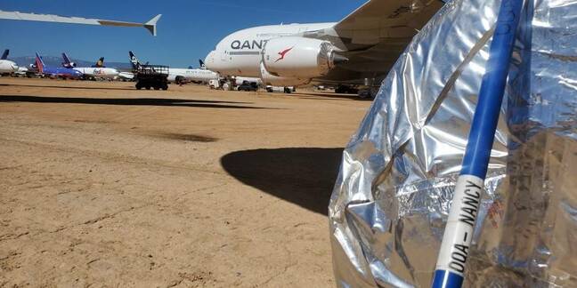 Qantas A380 wheel whacker