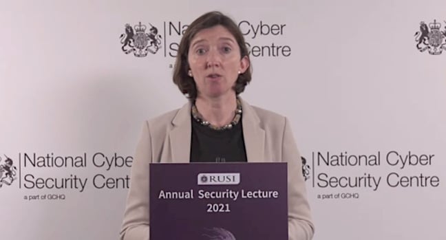 Lindy Cameron, NCSC chief exec, speaking at the 2021 RUSI Annual Security Lecture