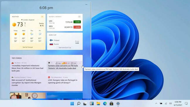 Screenshot of the Windows 11 desktop showing the start menu