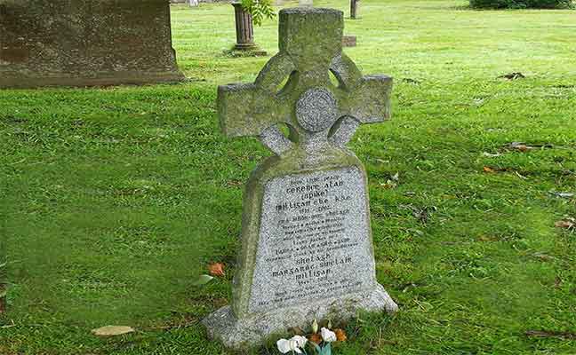 Spike Milligan's tombstone in Winchelsea, Kent