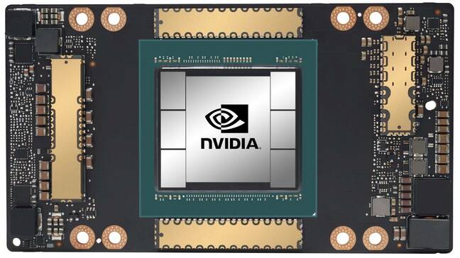 An Nvidia A100 GPU