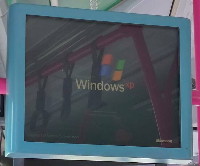 Pantalla de inicio de Windows XP