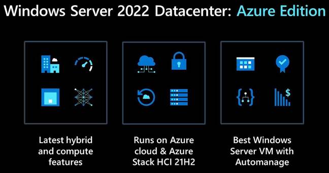 Differentiation between Windows Server and the special Azure Edition may not go down well with on-premises users or other clouds