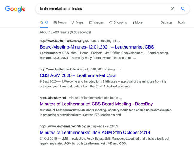 screenshot leathermarket cbs google search