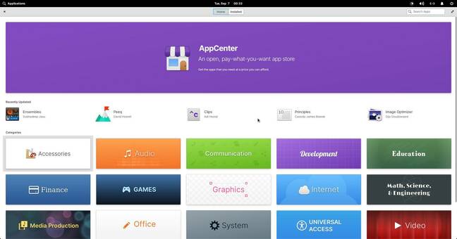 Elementary OS app center