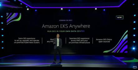 AWS CEO (now Amazon CEO) Andy Jassy presents EKS Anywhere at re:Invent 2020
