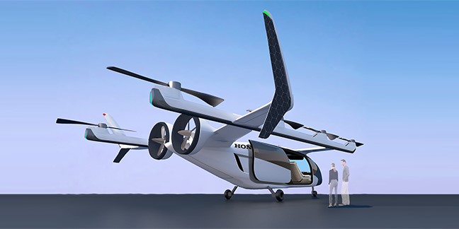 Concept d'avion électrique à décollage et atterrissage verticaux Honda