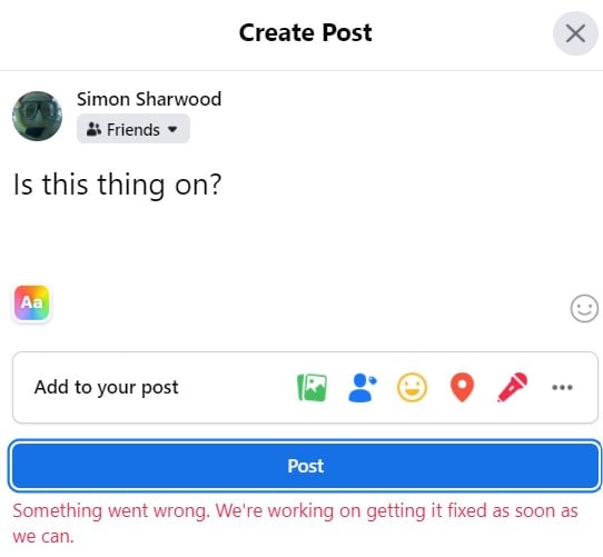 facebook beta cuts off bottom of post