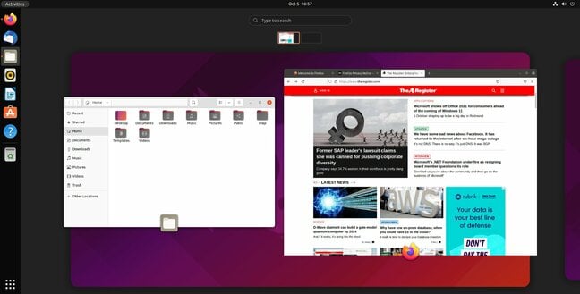 ubuntu 21.10 activities