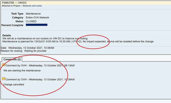 The culprit? 'No impact expected'