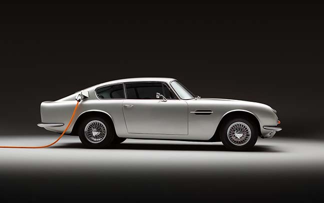 Photo of the Lunaz Group EV version of the Aston-Martin DB6