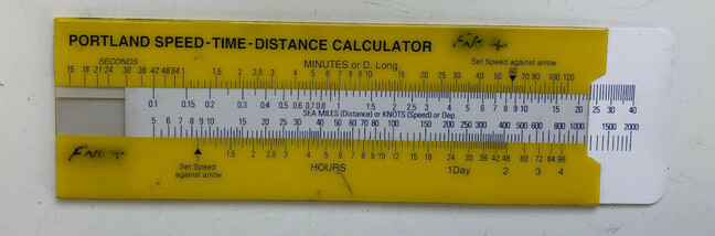 Portland speed/distance/time analogue calculator