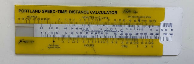 Portland speed/distance/time analogue calculator