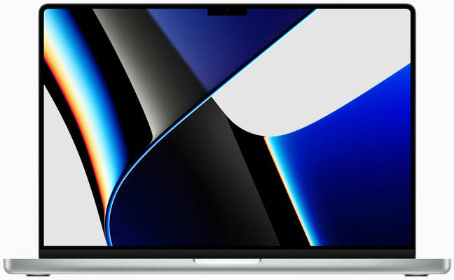 The latest Apple MacBook Pro with a notch in the display