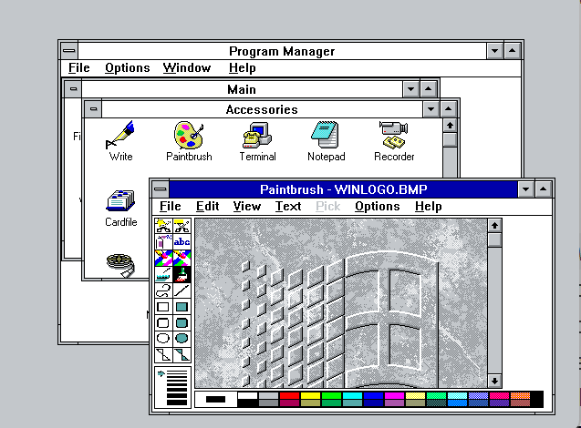 Кисть в Windows 3.11