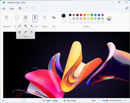 Windows 11: new Paint UI is a mixed benefit