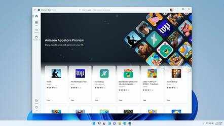The Amazon Appstore is the official way in to WSA