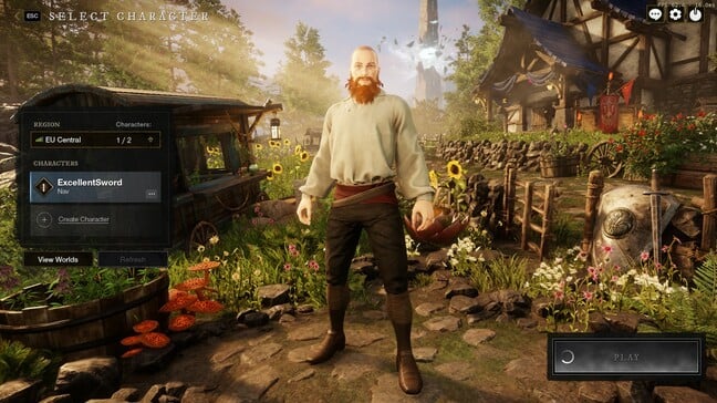 Balding and glorious red beard – my character's likeness is pretty spot on