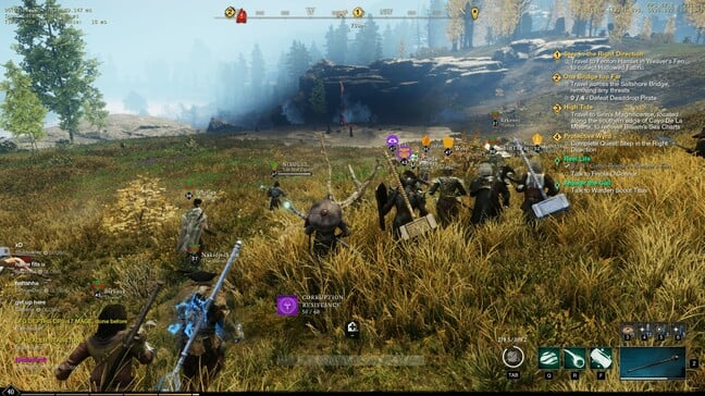 Charging at breaches with a load of other players is joyful