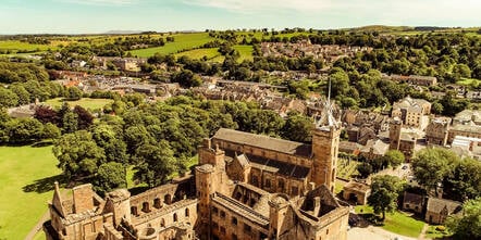 Linlithgow, Scotland= aerial view