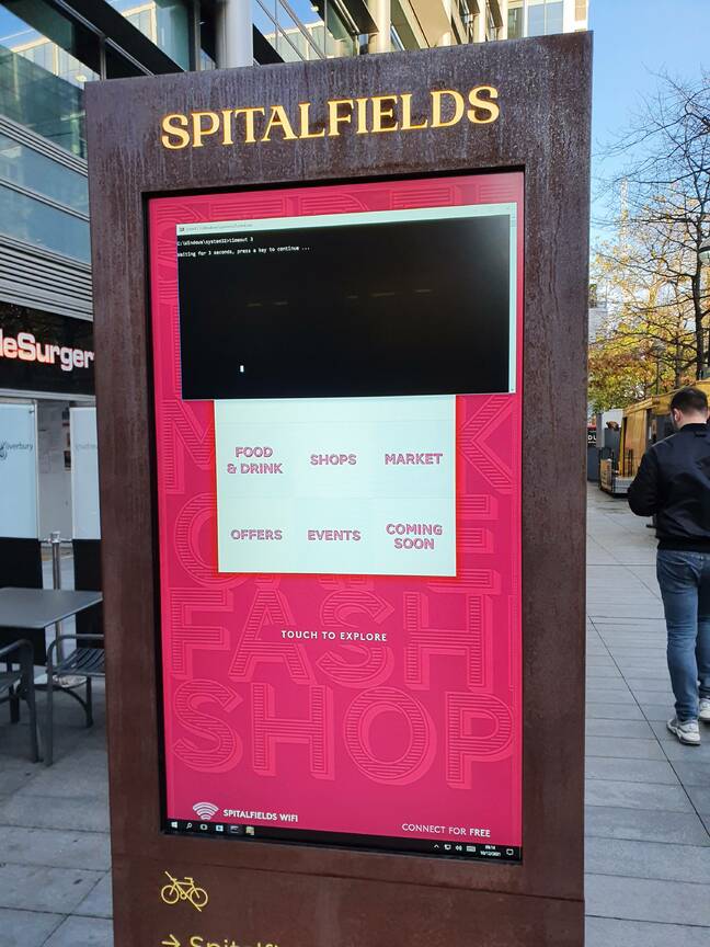 Spitalfields borked sign