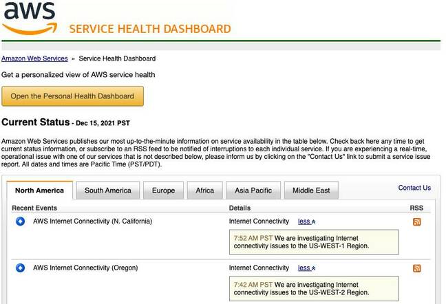 AWS down